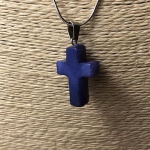 🔥HOT SALE🔥 Healing Natural Stone Cross Necklace